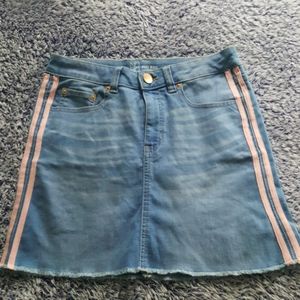 Blue Jean Mini Skirt